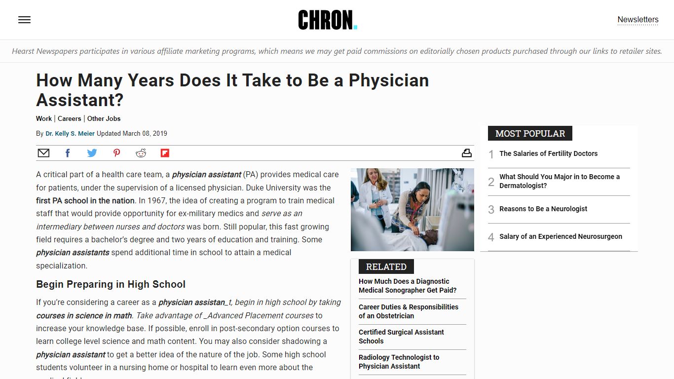 How Many Years Does It Take to Be a Physician Assistant?