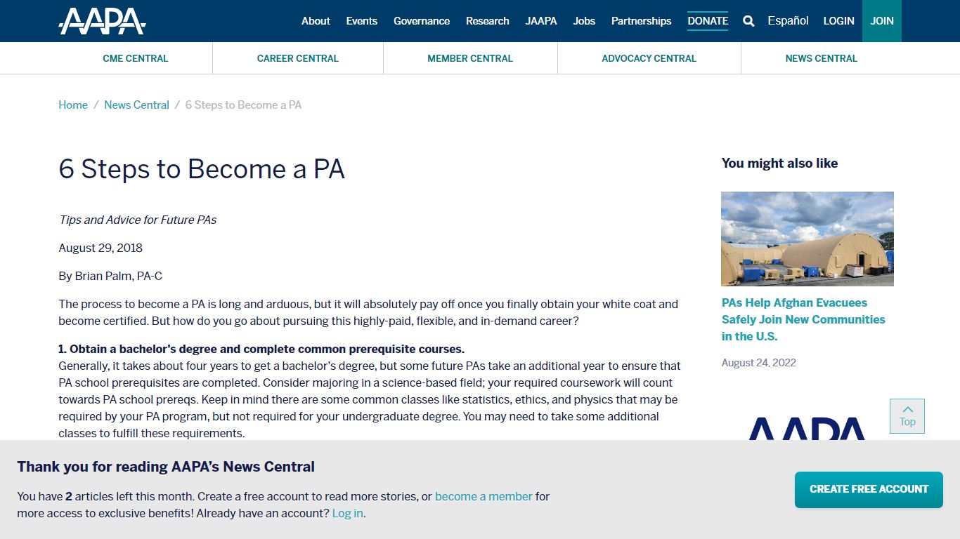 6 Steps to Become a PA - AAPA